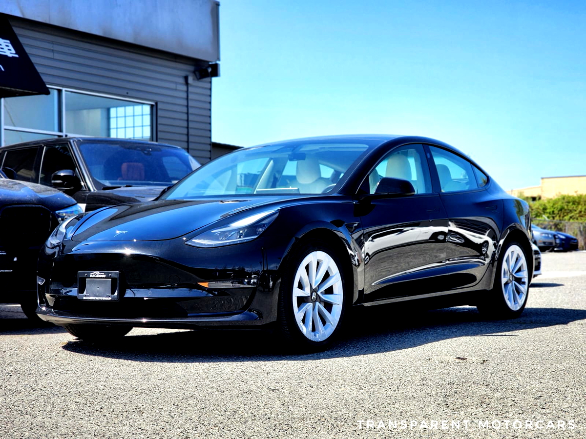 2021 Tesla Model 3 Sport Wheels/Black White Interior/SR + - Transparent ...