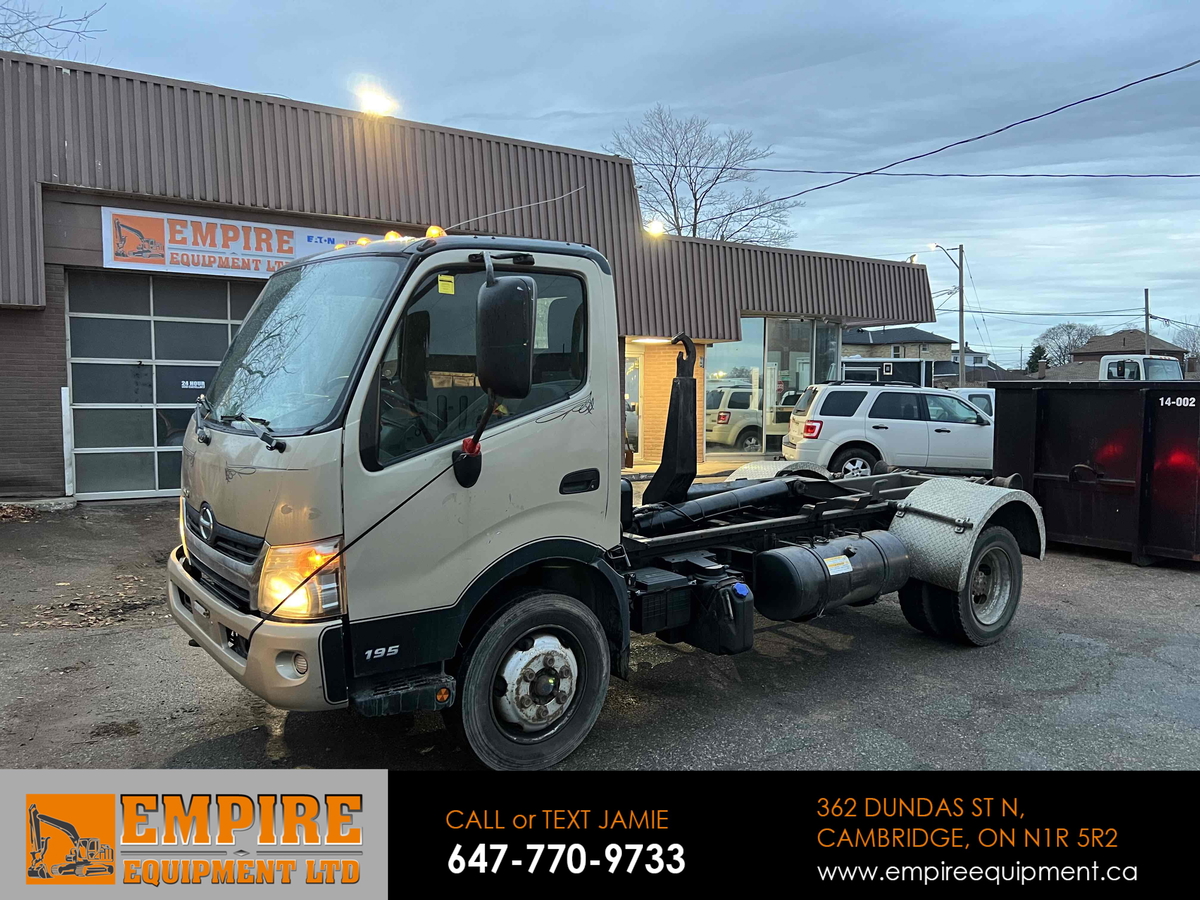 2012 Hino 195 Hooklift Truck / 4 CYL / AUTO / G LICENSE - Empire ...